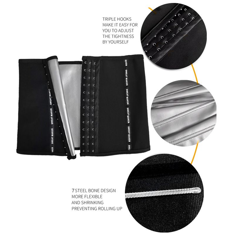 sports fat-burning girdle to break sweat for women plus size postpartum abdominal belt shaping slimming latex belt girdle_voghion.com