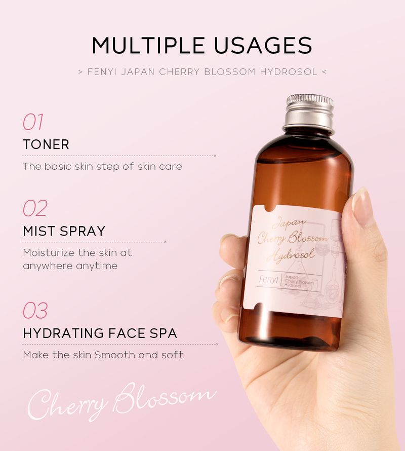 Fen Yi Japanese Cherry Blossom Pure Dew 100ml Hydrating Moisturizing Toner Facial Care Skin Care Products_voghion.com