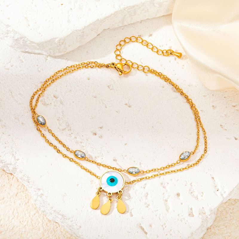 Cavigliera a forma di fiore, semplice, in acciaio inossidabile, con personalità dorata e resistente allo sbiadimento_voghion.com