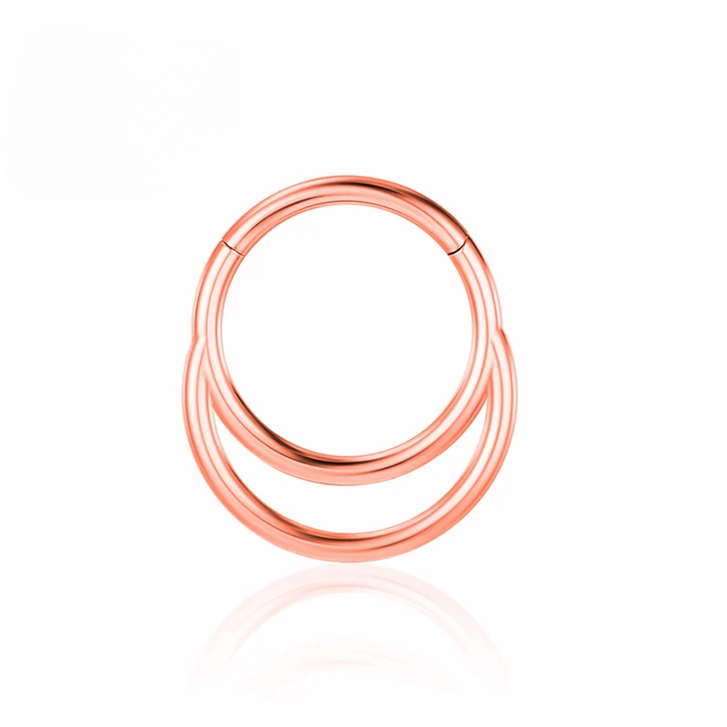 F136 Titanium Helix Piercings Zircon Helix Cartilage Nose Rings Clicker Tragus Earrings 16G Septum Hinged Segment Body Jewelry_voghion.com