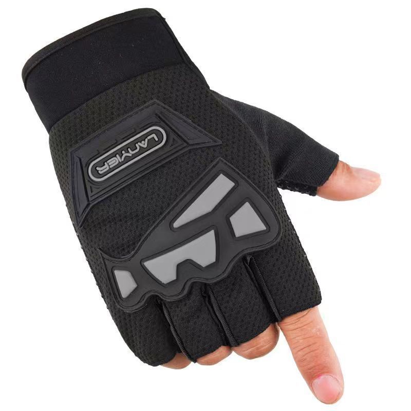 Taktische Halbfingerhandschuhe für Herren, Outdoor-Sport, Fitness, Klettern, rutschfest, verschleißfest, Fahrradhandschuhe, Ausrüstung für den Sommer_voghion.com