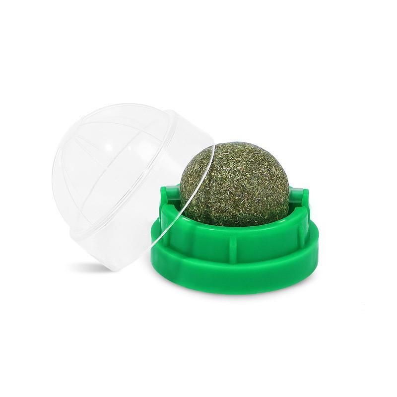 Natural Catnip Cat Wall Stick-on Ball Toy Scratchers Treats Healthy Natural Removes Balls Cat Pet Supplies 1PC_voghion.com