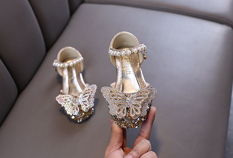 Neu Dame Baby Mädchen Mädchen Prinzessin Diamant Einzelnen Schuh Schuhe Dance_voghion.com