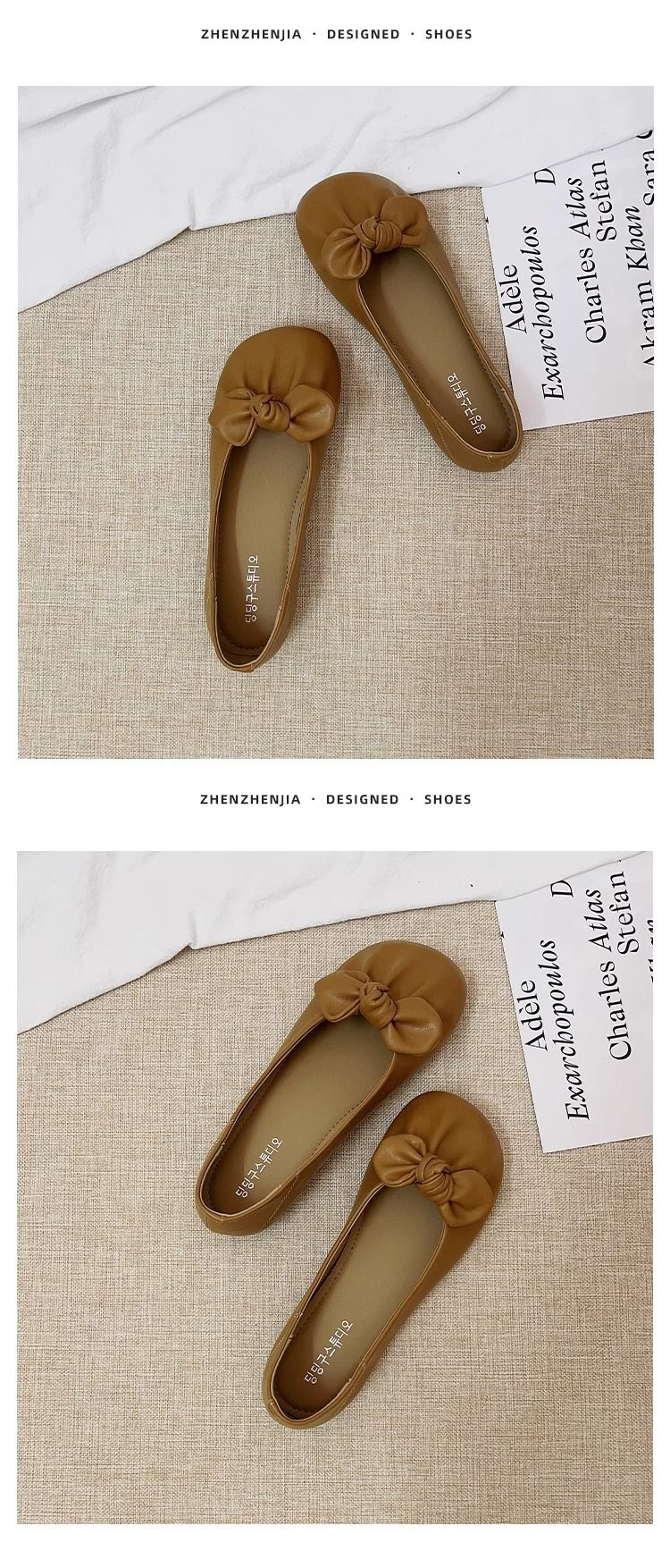 Scarpe da nonna retrò da donna estive basse 2024 nuove scarpe basse con punta a punta e fiocco in un unico passaggio, suola morbida e morbida_voghion.com