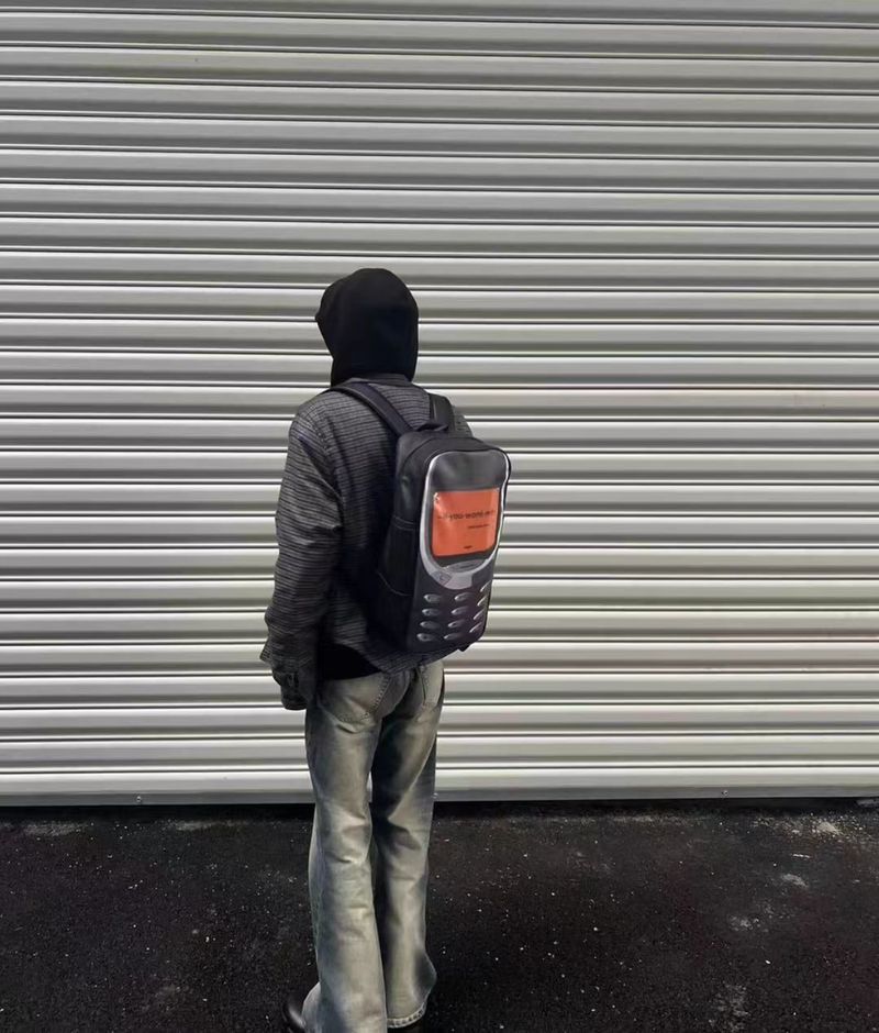 Online-Dating-Experte Nischenrucksack "Ruf mich an, wenn du mich vermisst" PU-Leder-Buchrucksack_voghion.com