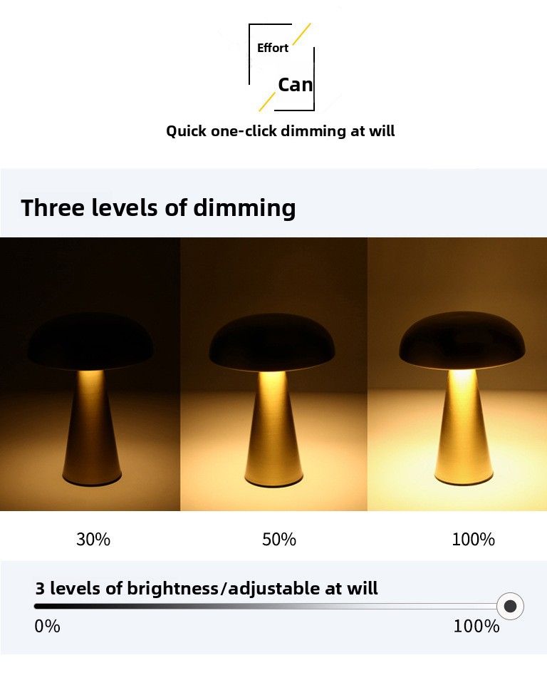 Dumbbell Rechargeable Creative Dining Hotel Bar Outdoor USB Night Light Decorative Table Lamp_voghion.com