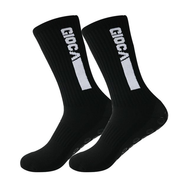Calzini da uomo, calzini da calcio a pois, calzini antiscivolo da uomo, calzini sportivi professionali con fondo spesso in asciugamano_voghion.com
