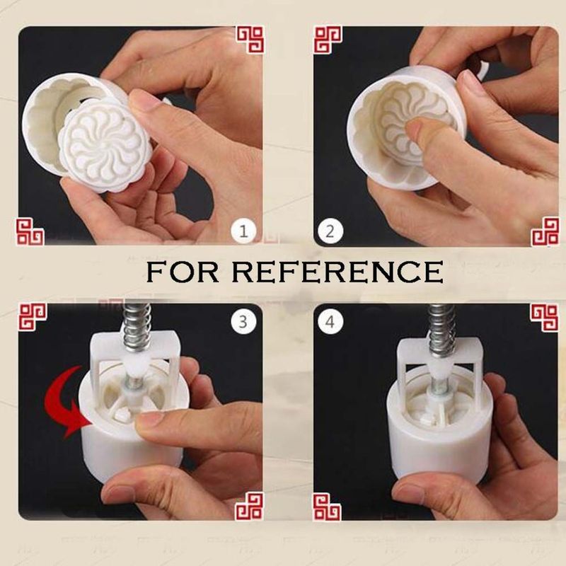 125G Mold 6 Cake Mold Cake Square Moon Mold Stamps Cookie Shape_voghion.com