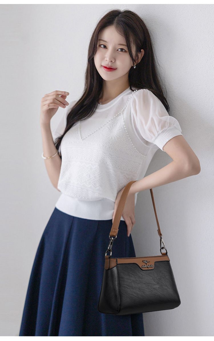 Borsa a tracolla da donna color block, nuova collezione 2025_voghion.com