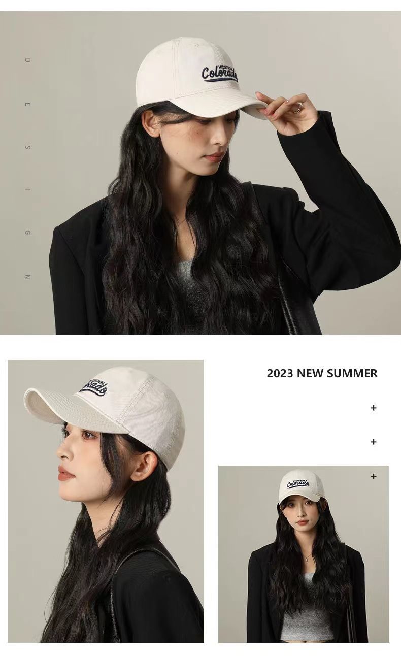 Women's Baseball Cap - Wide Brim UPF50+ Sun Hat With Deep Crown (Face Slimming Design) - Casual Snapback For Summer_voghion.com