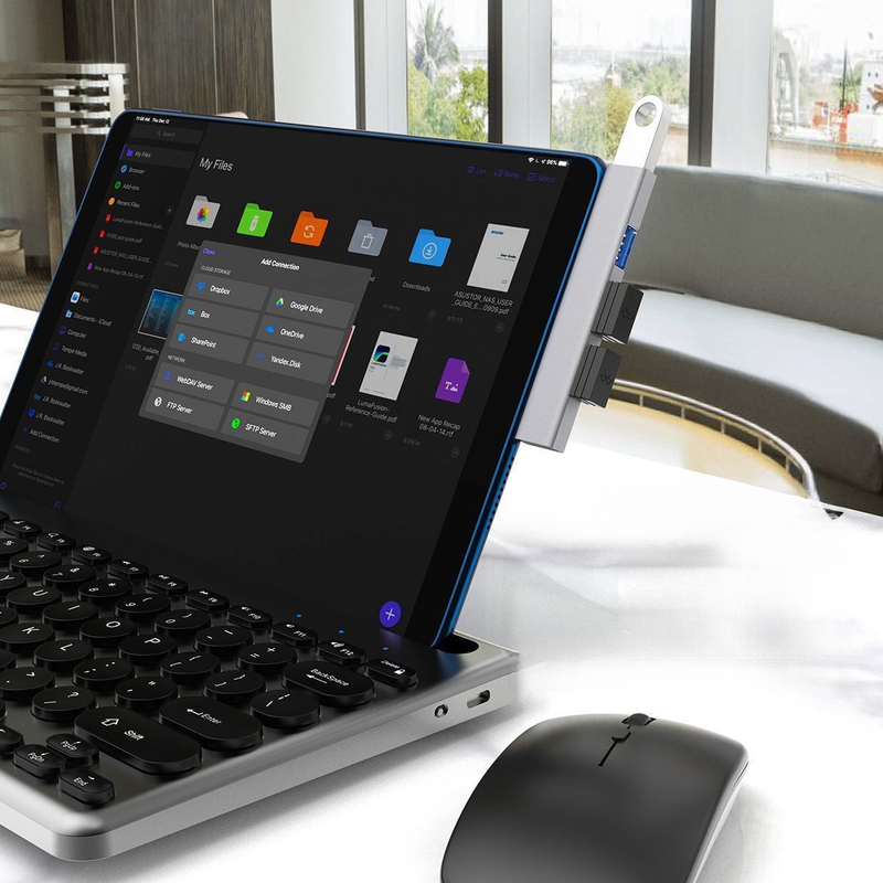 Stazione di docking wireless multi-in-one di tipo C, adattatore convertitore USB 3.0 ad alta velocità per espansione di computer, telefono e tablet._voghion.com