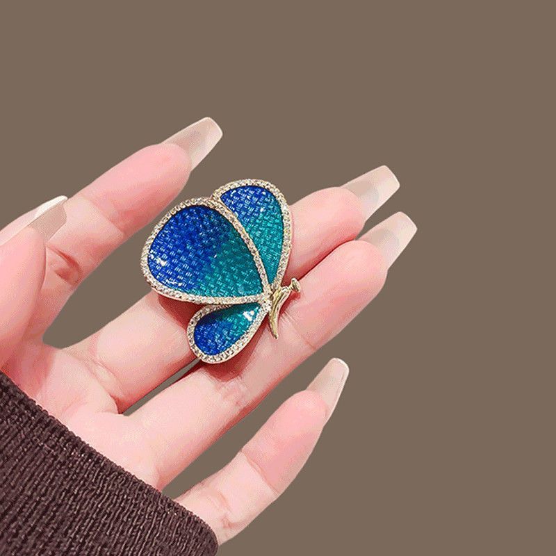 Design Fashionable New Butterfly Corsage Pin Versatile Suit Anti-light Temperament Brooch Accessories Simple_voghion.com