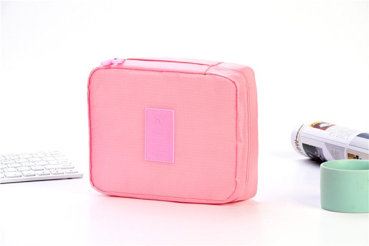 Trousse de toilette de voyage de grande capacité version coréenne de deuxième génération, trousse de maquillage, sac de rangement portable, sac carré multifonctionnel_voghion.com