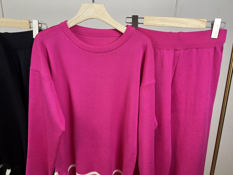 Abbigliamento donna completo maglione a maniche lunghe completo pantaloni maglia_voghion.com