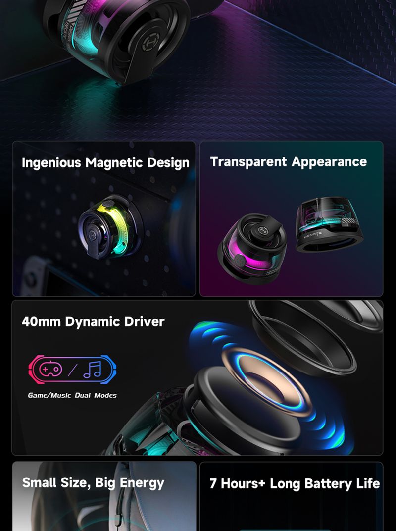 Edifier Hecate G200 Taşınabilir Mini Açık Hava Manyetik Hoparlör Bluetooth 5.3 Rgb Aydınlatma Telefon Tutucu 7 Saat Çalma Süresi_voghion.com