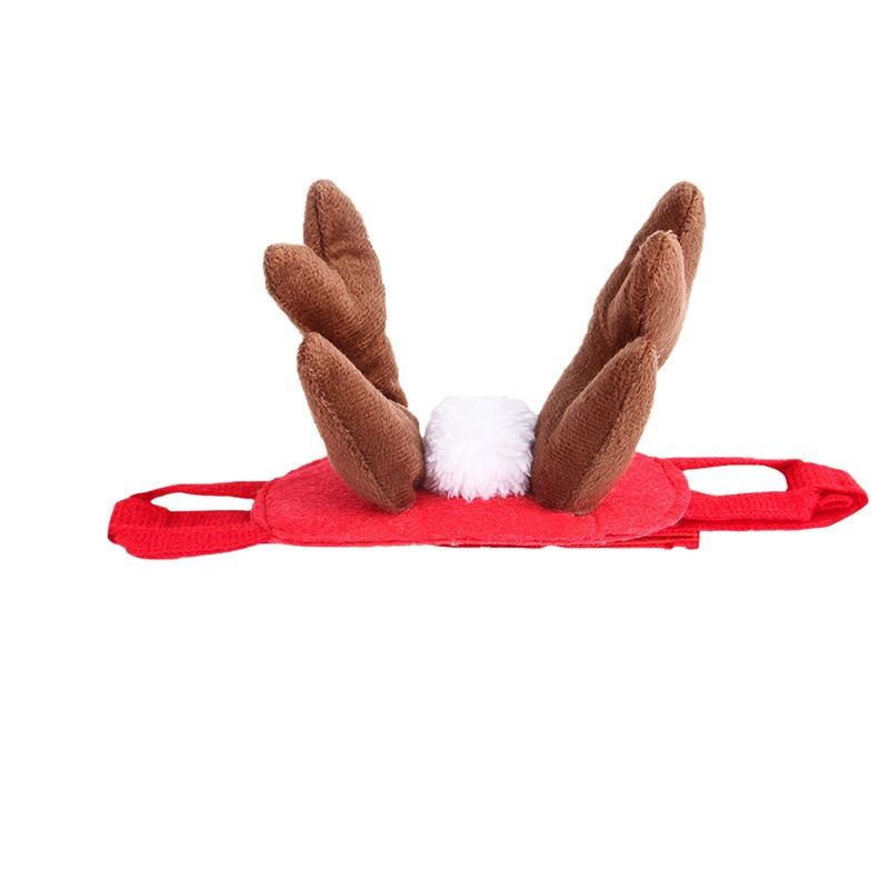 Julemode klassisk rødgrønt gevir lys Hairball stjerner hund kat pandebånd hovedbeklædning_voghion.com