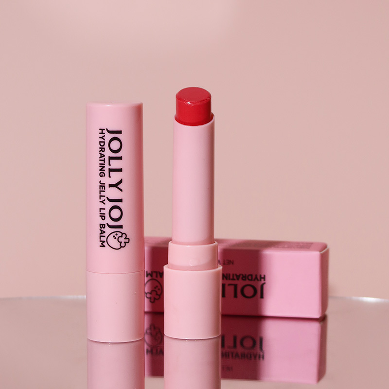 Lápiz labial de gelatina de cuatro colores JOLLY JOJO, hidratante y humectante, bálsamo labial de color, lápiz labial, maquillaje_voghion.com