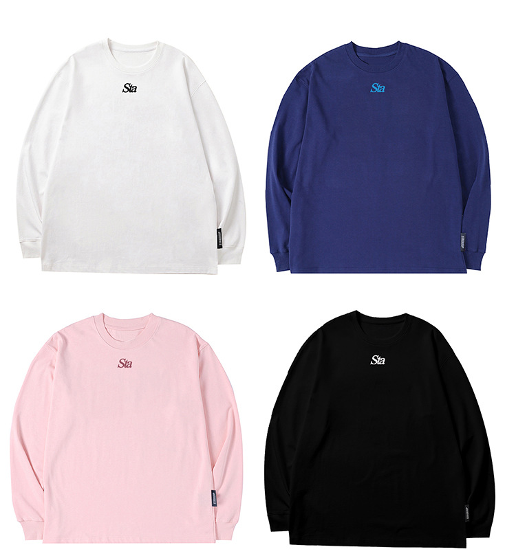 Herrenbekleidung Mode Base bedrucktes Langarm-T-Shirt Herrenmode Marke Baumwolloberteil Base Shirt High Street Paaranzug_voghion.com