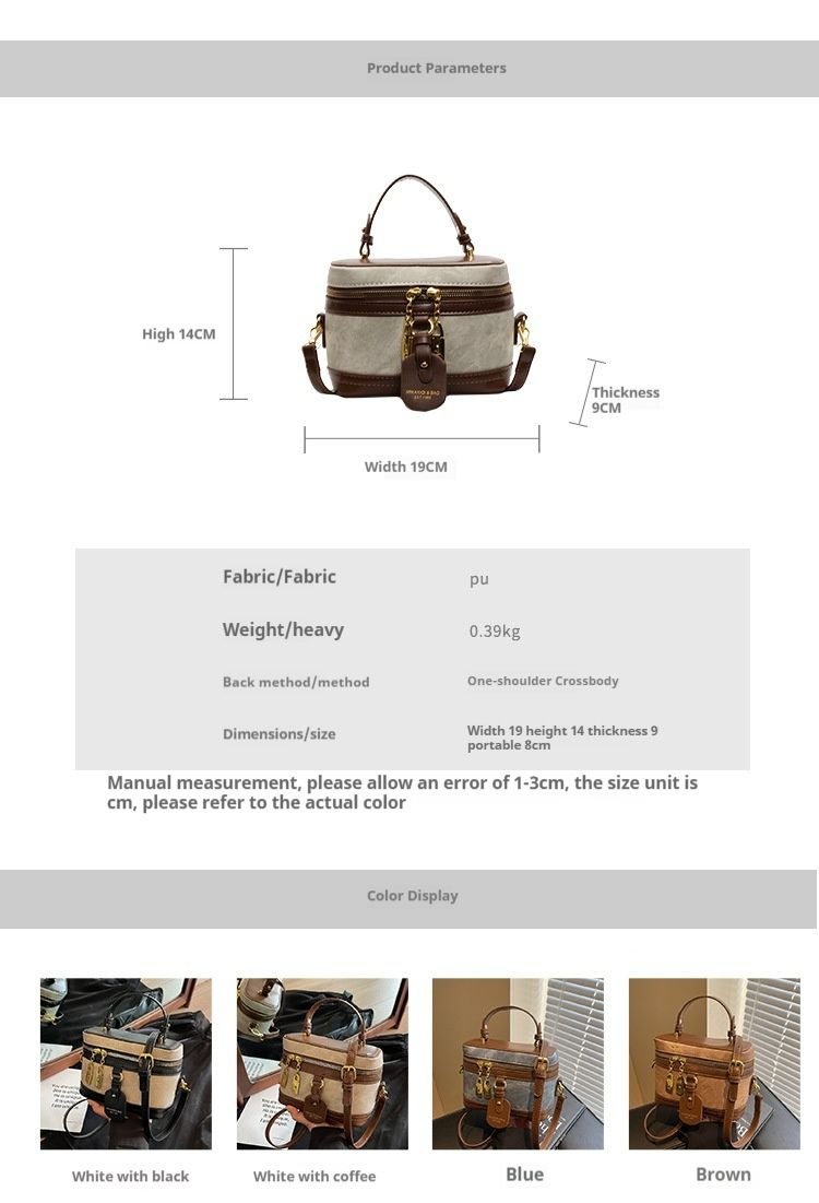 Borsa di nicchia di fascia alta per le donne 2024 Nuova tracolla alla moda in colori contrastanti con texture versatile, portatile_voghion.com