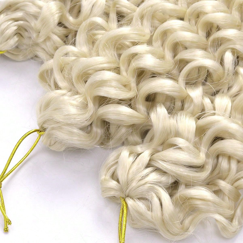 20 Inches Synthetic GoGo Curl Bohemian Braiding Extensions Afro Curly Deep Twist Crochet Water Wave Braid For African_voghion.com