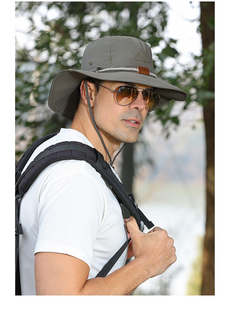 Horký výprodej letní kbelík muži ženy opalovací krém rybářská čepice venkovní prodyšná rybářská čepice turistika horolezectví kempování UV ochrana_voghion.com