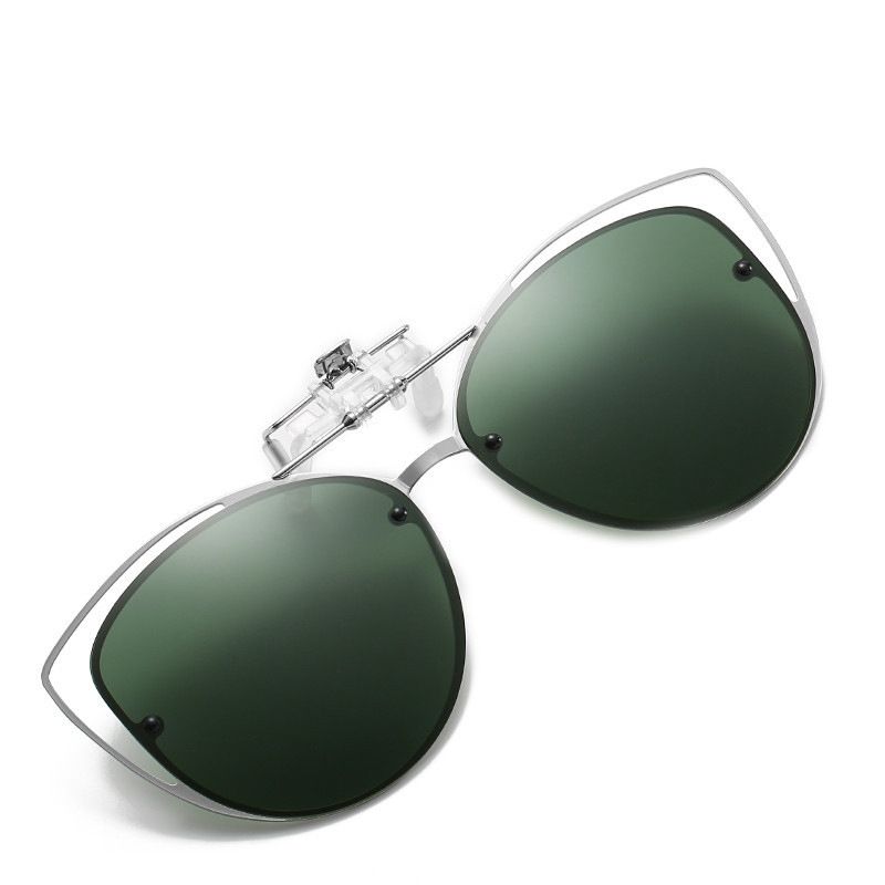 2025 Polarisierte Unisex-Sonnenbrille mit Sehstärke für Tag- und Nachtsichtgläser mit doppeltem Verwendungszweck, Katzenaugenbrille zum Aufstecken_voghion.com