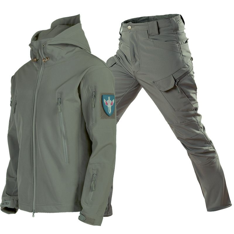 Miesten vaatteet 2024 Uusi Soft-Shell Hardshell -puku naamiointitakki Fleece-takki Tactical Jacket -takki_voghion.com