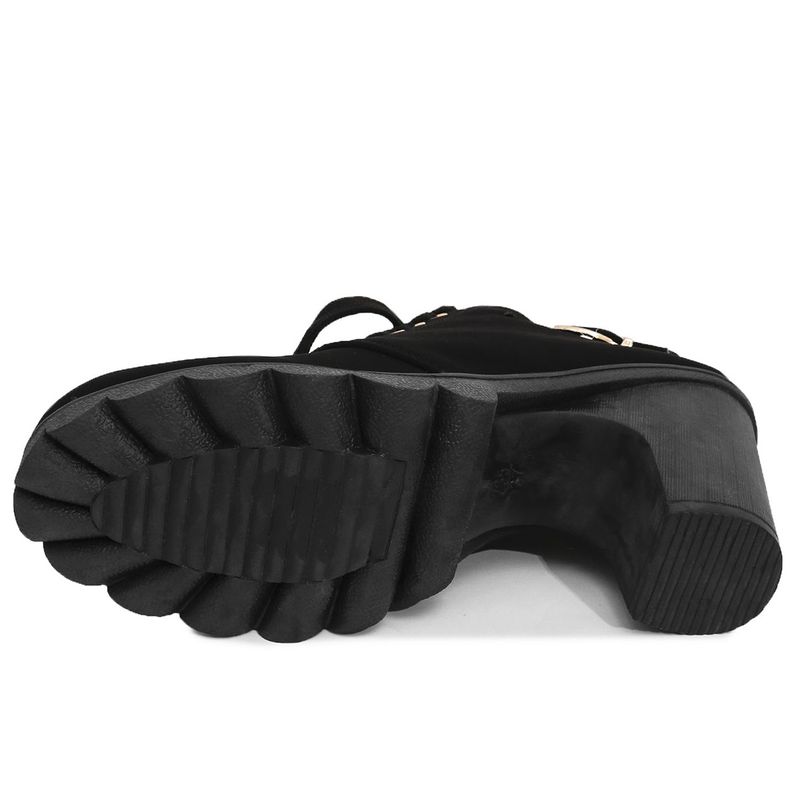 Autumn New Coarse High Heel Casual Women s Belt Buckle Decorative Short Round Head Martin Boots_voghion.com