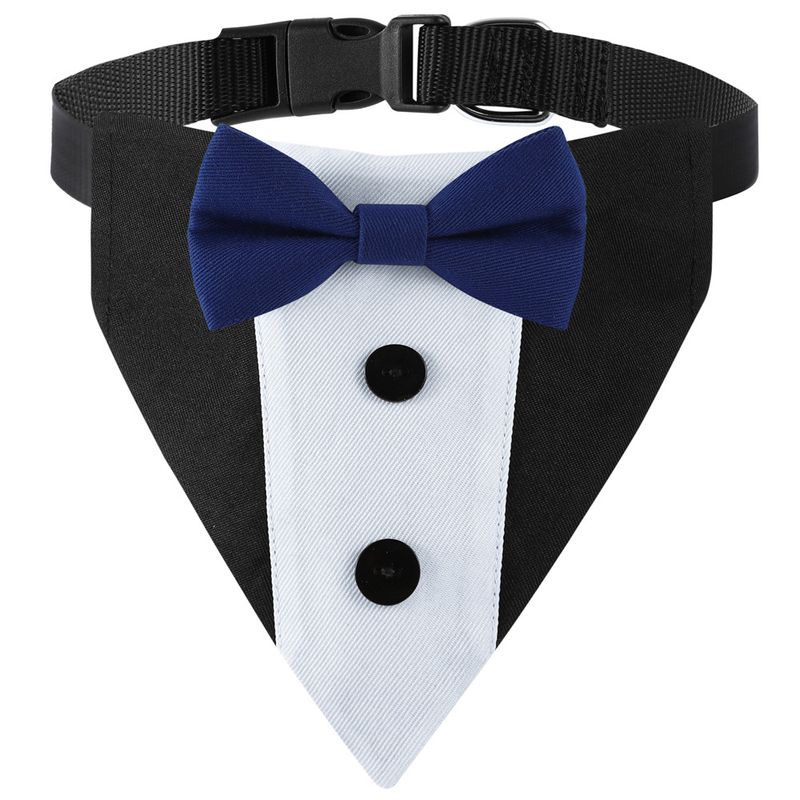 Tanpopo Pet Bib Large Dog Bow Tie Suit Triangle Scarf Apparel_voghion.com