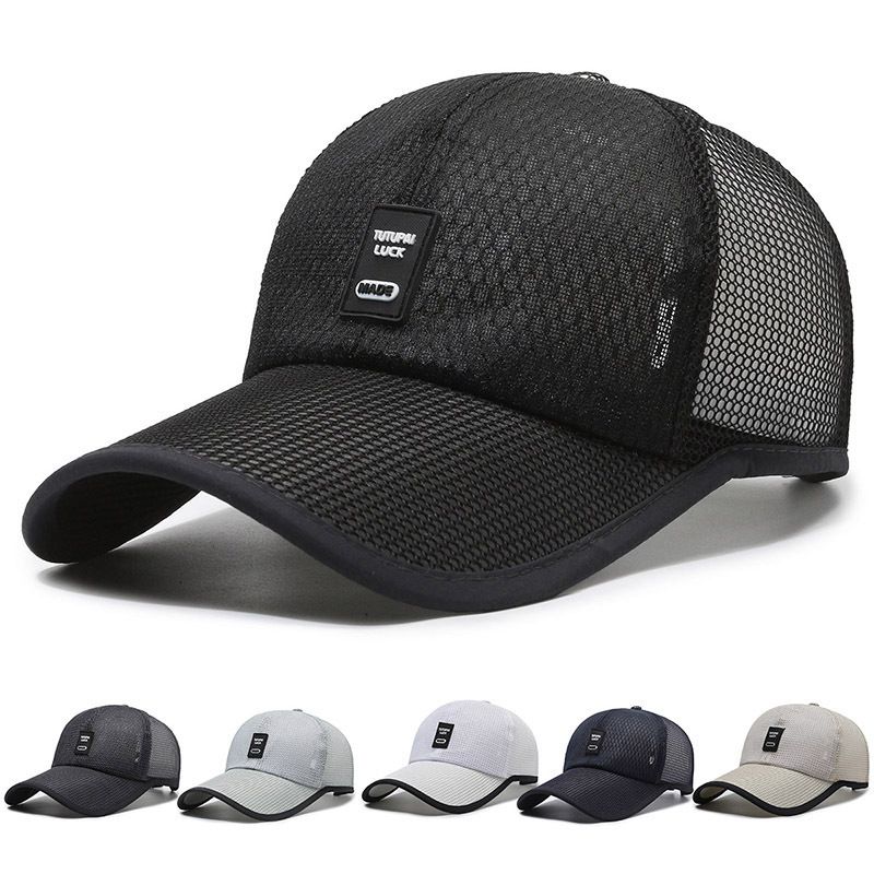 Men's net summer outdoor extended brim duckbill protection, sun shading hat, breathable, cool, and UV resistant fishing_voghion.com