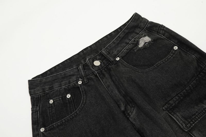 Damenbekleidung Brandneue Punk-Jeans für Herren, Overalls, beliebte gerade Hosen für Jugendliche_voghion.com