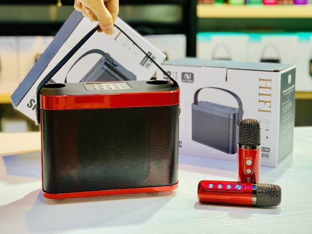 High Power Wireless Portable Microphone Bluetooth Speaker Sound Family Party Karaoke Subwoofer Boombox caixa de som Ys-219_voghion.com