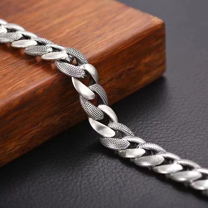 Papas Cuban Bracelet Grobes Herren-Trendy und dominantes Nischendesign Punk-Mode-Hip-Hop-Accessoires_voghion.com