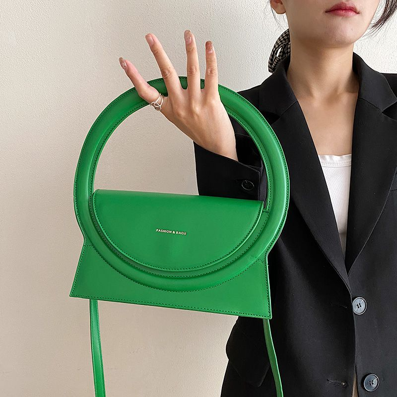 Borse delle migliori marche da donna 2024 Borsa a tracolla con tracolla da donna in pelle PU con grande manico rotondo alla moda_voghion.com