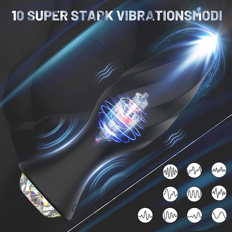 Kabelloser Analplug mit Diamant-Fernbedienung und Prostatamassagegerät für Männer und Frauen zur Verwendung als analer vibrierender Masturbator für Erwachsene_voghion.com