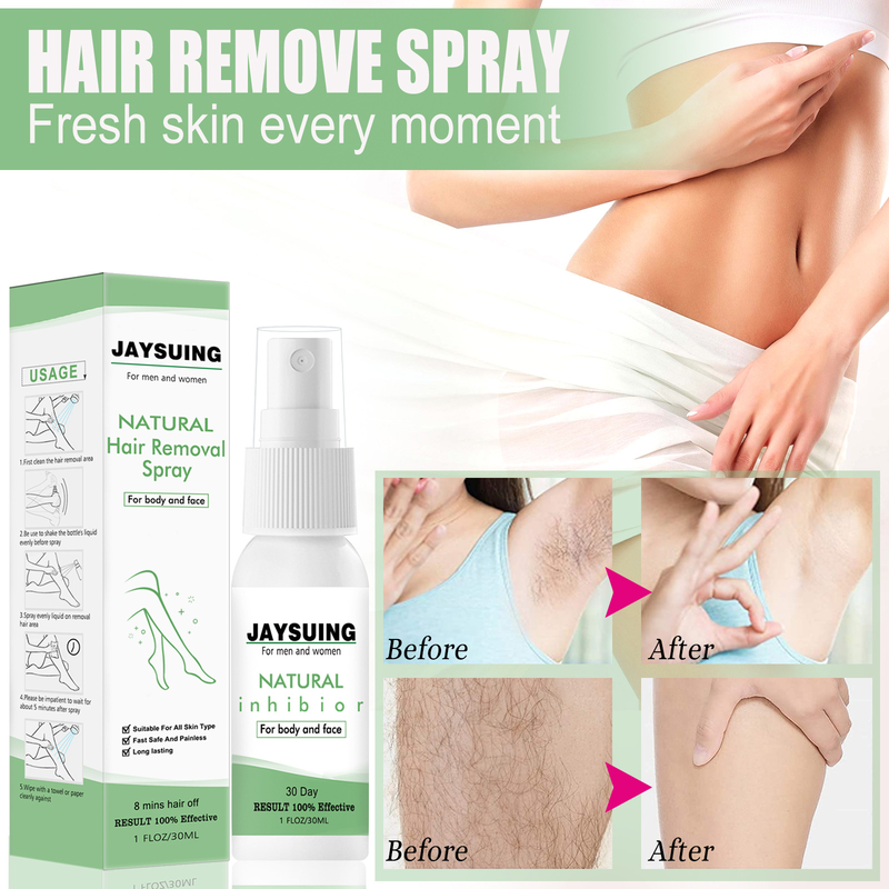 Jayswing mousse élimination douce spray soin de nettoyage doux et délicat pour les poils des aisselles et des jambes_voghion.com