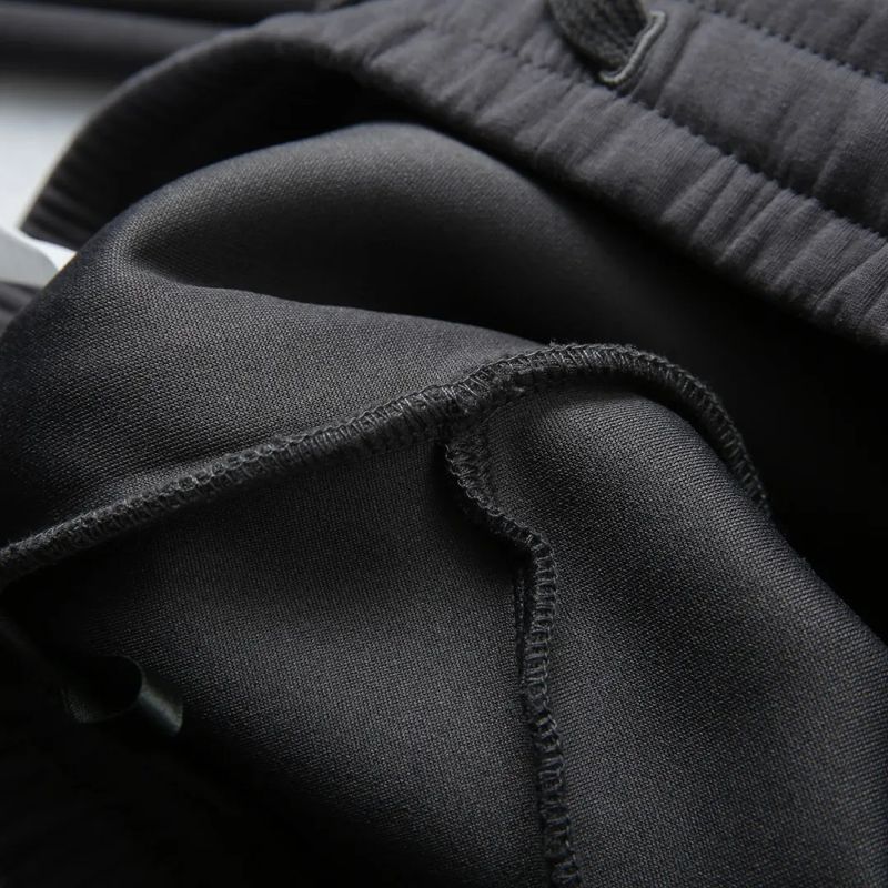 Dubbellaagse gebreide joggingbroek voor heren - Ultrazacht katoen met stretch voor sportschool en lounge (M-XXXXXL, 3 kleuren) | Windbestendig en anti-pilling_voghion.com