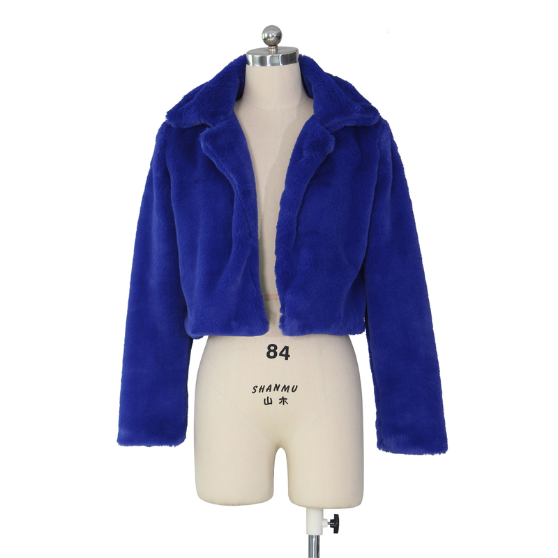 L'abbigliamento femminile desidera Dunhuang vendita calda autunno e inverno cardigan in pelliccia sintetica sciolto giacca corta cappotto soffice_voghion.com