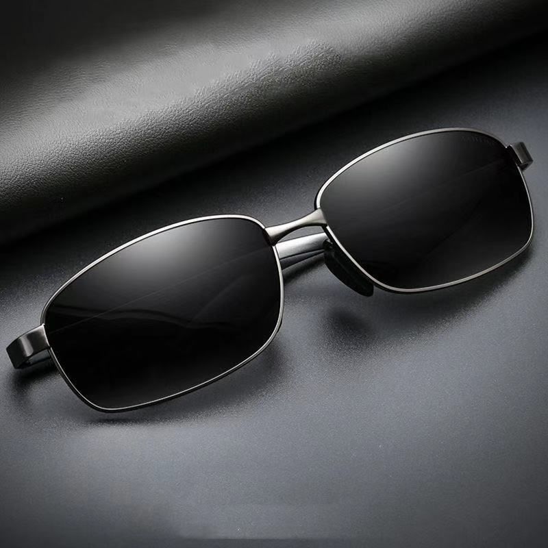 New Men's HD Photochromic Polarized Glasses Frame UV Protection Driving Fishing Sunglasses_voghion.com