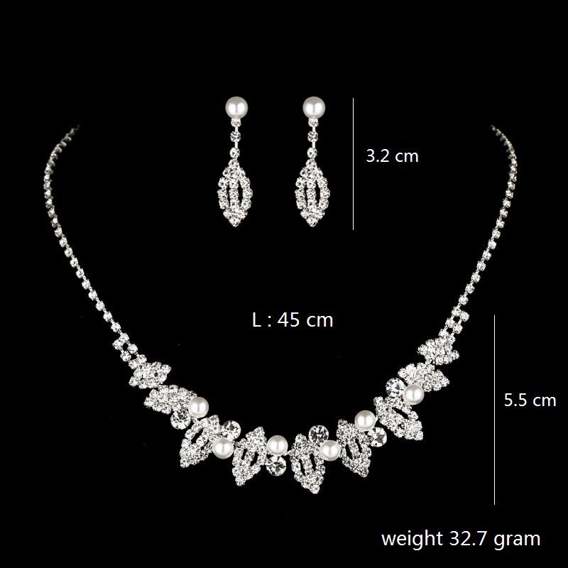 Set di gioielli di perle da 3 pezzi: collana, orecchini e bracciale, accessori da donna eleganti e versatili_voghion.com