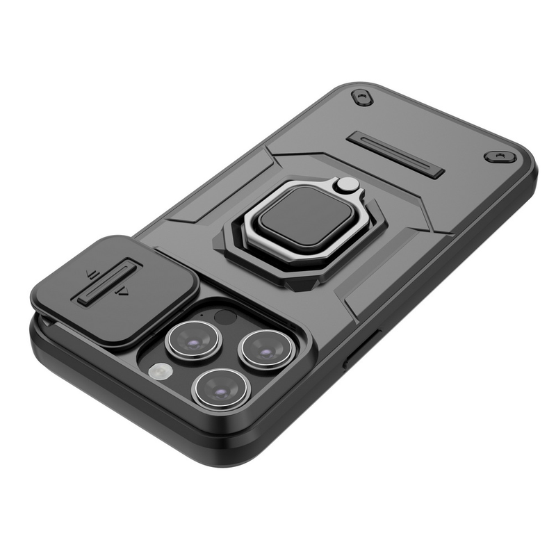 Skydekamera Lens beskyttelsescover til iPhone 15 Pro Max 14 Plus 14 Pro 13 Pro Max Metal Finger Ring Spænde Bilholder_voghion.com