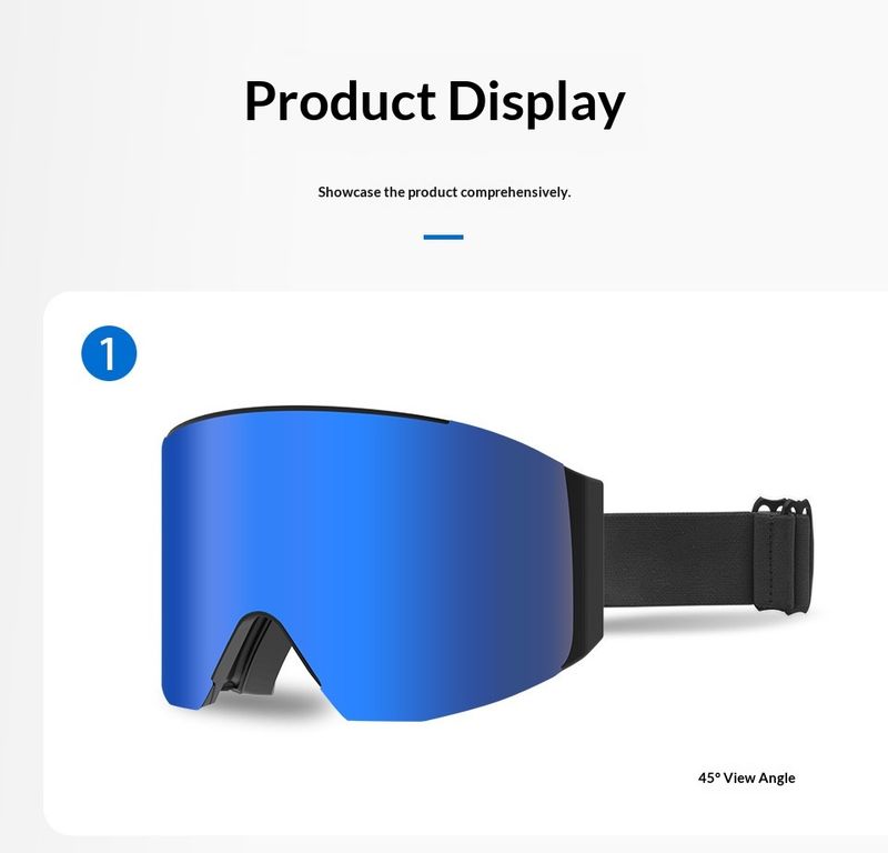 QFV50704555550<== T2L Breathable HD Anti-Fog Ski Goggles Magnetic Men And Women Snow Equipment Outdoor Sports_voghion.com