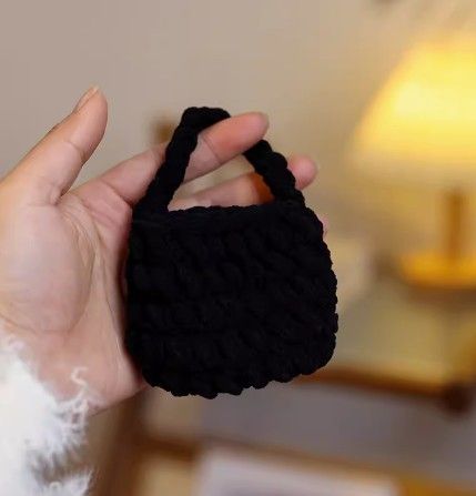 Gotova heklana torbica za slušalice od pletene pređe s kamelijskom zaštitnom futrolom za Bluetooth kreativni par, 2PRO_voghion.com