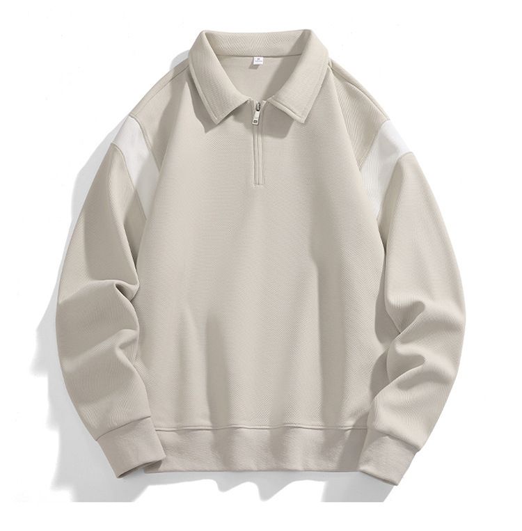 Men's Long Sleeve Zip-Up Sweatshirt & Jogger Set - Stylish Contrast Casual Outfit For Spring & Fall_voghion.com