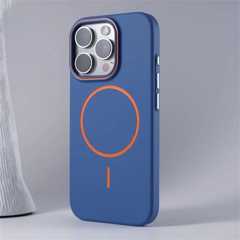 Ultradünne matte Telefonhülle für iPhone 15 14 13 12 Pro Max 16 Plus Kabelloses Laden Harte PC-Abdeckungshüllen_voghion.com