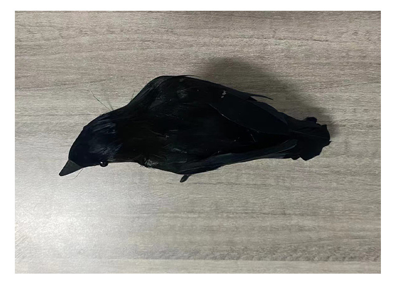 Realistic Halloween Crow Decor – Foam Black Raven For Gothic Tabletop, Photography Props & Farmhouse Bird Scare_voghion.com