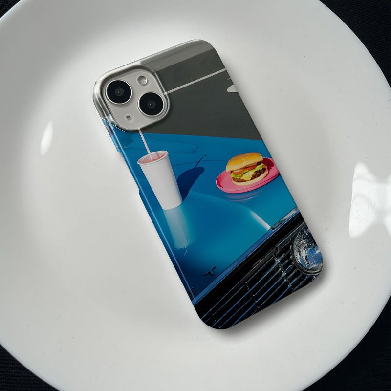 【 All Inclusive Protection 】 Ins Wind Car Burger 15Pro IPhone 14 Film 13Promax 12 Hard Case 11_voghion.com