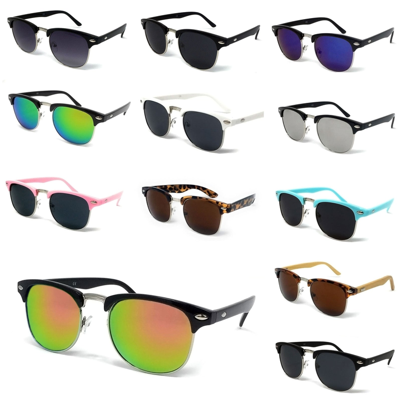 Round Lens Sunclasses Circle Glasses Oval Women Classic Ladies Black Matte Men_voghion.com