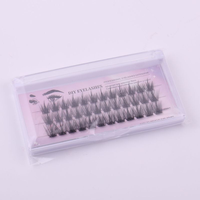 Beauty Health Oblique Flying Hot False Eyelashes Thick Diy Eye Lashes Segmented Single-Cluster Grafting False Eyelashes_voghion.com
