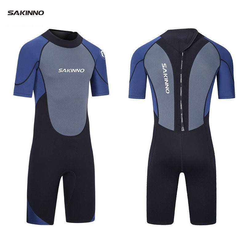 Muta intera da uomo, calda, antifreddo, antisole, muta da sub a maniche corte, per nuoto, moto d'acqua, surf, snorkeling,_voghion.com